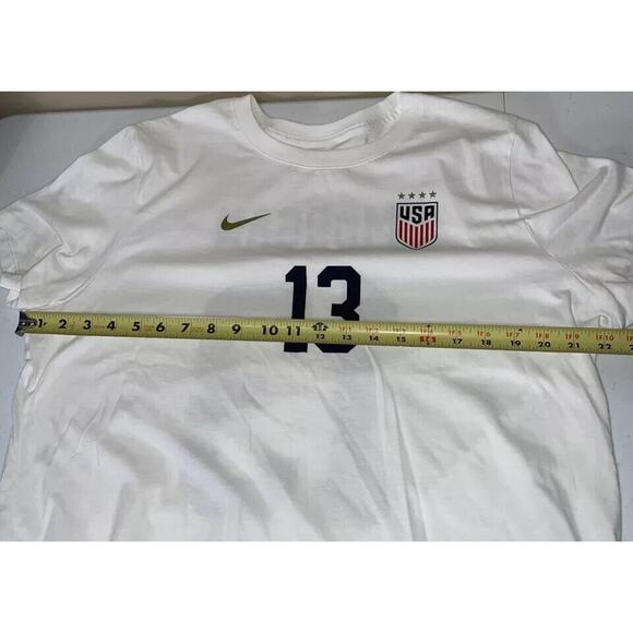 Nike Alex Morgan T Shirt Womens XL White #13 US Soccer USWNT National Team - Picture 4 of 5